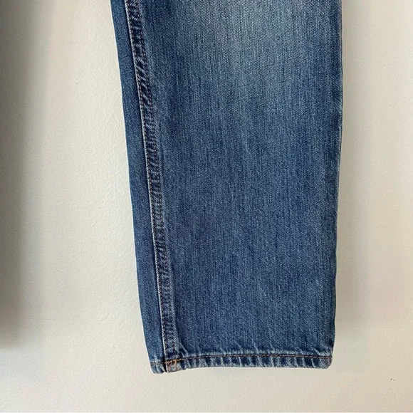 GAP Relaxed Ankle Denim Overalls Medium Indigo - Picture 13 of 16